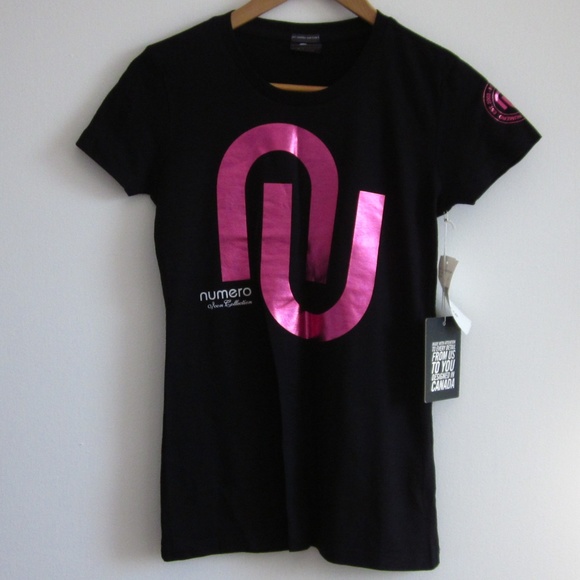 Numero - Black T-shirt With Shiny Logo - Picture 2 of 8